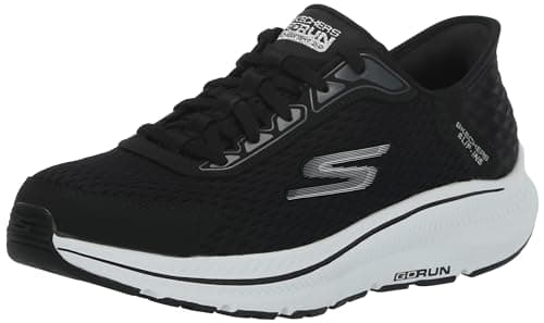 Skechers Women's Hands Free Slip-Ins Go Run Consistent 2.0 Endure Sneaker, Black/Silver, 8 US - Image 1