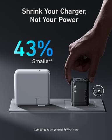 Anker Prime 100W USB C GaN Charger, 3-Port Compact Fast PPS Charger, for MacBook Pro/Air, Pixelbook, iPad, iPhone 16/Pro, Galaxy S23/S22, Note20, Pixel, Apple Watch, and More - Image 4