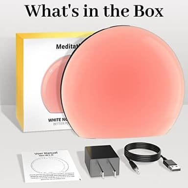 Meditation White Noise Sound Machine with 30 Soothing Sounds 12 Colors Night Light 10 Brightness Levels 32-Level Volume Control 4 Timers and Memory Function Sleep Machine for Baby Kids Adults (Black - Image 6