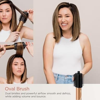 Shark FlexStyle® (Special Edition) | Air Styling & Drying System | Powerful Hair Dryer Brush & Multi-Styler | Auto-Wrap Curlers, Oval Brush, Concentrator, & Storage Bag Included | Copper | HD433CP - Image 5