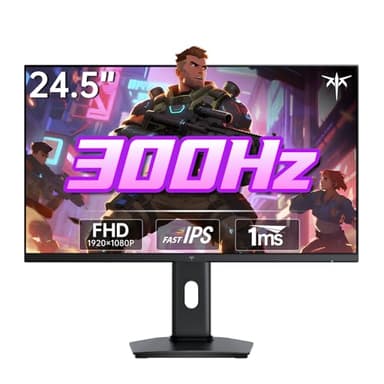 KTC 24.5 Inch 300Hz Gaming Monitor, FHD 1080P 240Hz Fast IPS Monitor, HDR, FreeSync, DisplayPort x1 HDMI x2, 119% sRGB, Height/Pivot/Tilt Adjustment, VESA Support, H25Y7 - Image 1