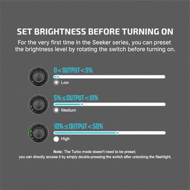 OLIGHT Seeker 4 Pro Rechargeable Flashlights, 4600 Lumens High Powerful Bright Light with USB C Holster, Waterproof IPX8 for Emergencies, Camping, Searching (Midnight Blue Cool White) - Image 9