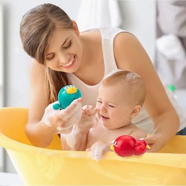 Bath Toys, Swimming Duck Baby Bath Toys for Toddler 1-3, Water Pool Floating Wind Up Toys for 1 Year Old Boy Girl Gifts, Infant Toddlers Kids Bathtub Toys, 3 Pack - Image 5