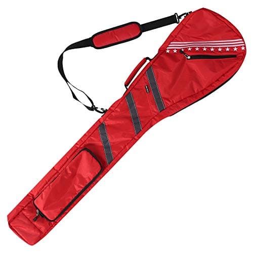 Big Teeth Golf Sunday Bag, Small Golf Bag Lightweight, Par 3 Golf Bag for A Few Clubs Driving Range, Practice with Carry Shoulder Strap Foldable Multi-Colour - Image 1
