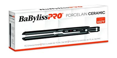 BaBylissPRO Porcelain Ceramic Flat Iron Hair Straightener, 1 1/2" Digital Hair Straightener Iron for Professional Salon Results and All Hair Types - Image 3