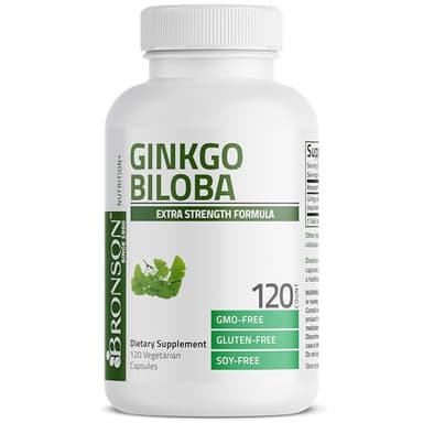 Bronson Ginkgo Biloba Extra Strength Supports Brain Function & Memory Support, 120 Vegetarian Capsules - Image 5