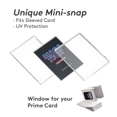 Mage Tech Commander Deck Box Lite - Card Display with Mini Snap Card Holder & Removable Cover, Fits 100+ Single-Sleeved Cards, Ideal for MTG, PTCG, OPCG, SWU & More (White) - Image 7