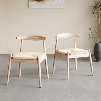Soohow Dining Chairs Set of 2, Mid Century Modern Kitchen & Dining Room Chairs for Dining Room,Dining Table Chairs with Solid Wood Legs - Image 1