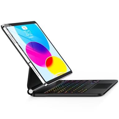for iPad 11th (A16) & 10th Generation Case with Keyboard – Magic-Style Magnetic – Floating Cantilever Stand - Multi-Touch Trackpad Keyboard Case for iPad 11 inch 2025&10th Gen 10.9 inch (Black) - Image 1