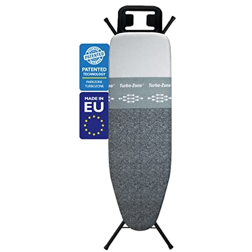 Bartnelli by Rorets Classic Ironing Board with New Patent EZ-Glide Technology, Made in Europe, Premium Iron Board with Iron Rest, 4 Layer Cover, 13x43 Surface, Height Adjustable to 36", 4 Steel Legs - Image 1