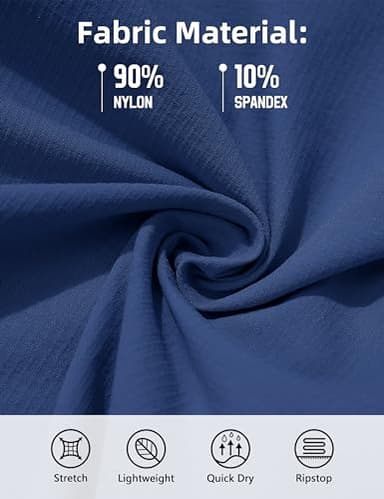 MAGCOMSEN Mens Long Shorts Long Cargo Shorts for Men Below Knee Mens Cargo Shorts Capri Shorts for Men Tactical Shorts Below Knee Shorts Men Royal Blue - Image 3