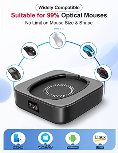 Meatanty Mouse Mover Undetectable, Super-Silent Mouse Jiggler Device Move Randomly, Automatic Wiggler Shaker Giggler, Adjustable Interval Timer, Keep Computer Laptop Active for Office Home Remote Work - Image 6
