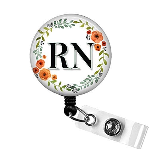 RN Nurse BADGE Reel, RN Nurse Thank You Gift, ID Badge Holder, Nursing Grad Gifts, Registered Nurse RN Graduation Gift, Nurse Appreciation Gift