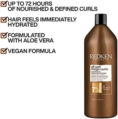 Redken All Soft Mega Curls Conditioner For Extremely Dry Curly & Coily Hair - Nourishes & Softens Severely Dry Hair - Image 4