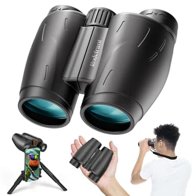 25x30 Professional Large Eyepiece Binoculars for Adults - Complete Kit with Phone Adapter, Tripod Adapter, Waterproof and Compact for Outdoor Adventures - Image 1
