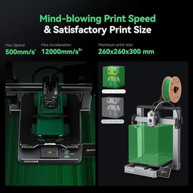 Creality Hi Combo (A) 3D Printer, Multi Color 3D Printer with CFS, 500mm/s High Speed Auto-Leveling Automatic Filament Reading Clog-Free Extruder 95% Pre-Assemble All-Metal Body 10.24×10.24×11.81inch - Image 4