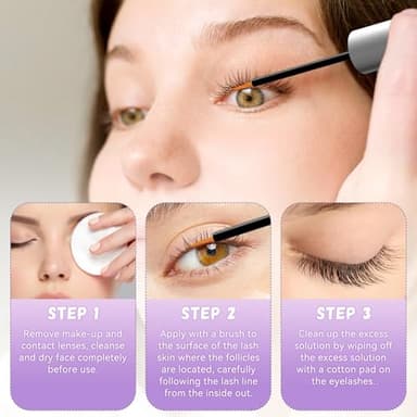 Lash Serum for Eyelash Growth:Natural & Vegan Eyelash Growth Serum for Longer, Thicker, Fuller Lashes Nourishing & Conditioning Formula - Safe for Sensitive Eyes - 5ml - Image 4