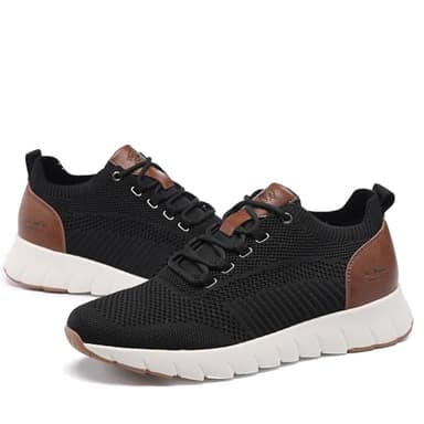 DECARSDZ Mens Comfort Mesh Fabric Fashion Breeze Sneakers Casual Shoe Breathable Walking Shoes Use for Urban Commuting Leisure Socials Outdoor City Getaways Black - Image 2