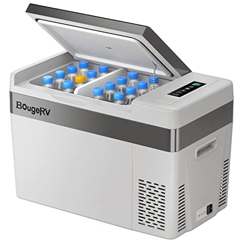 BougeRV 12 Volt Refrigerator 12V Car Fridge 30 Quart Portable Freezer Compressor Cooler -8℉~50℉ Compressor Freezer, 12/24V DC 110~240 Volt AC, for Truck RV SUV - Image 1