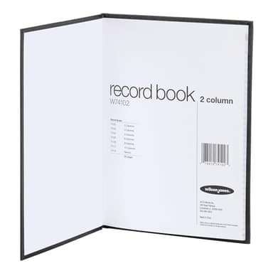 Wilson Jones Hardbound Accounting Journal, 9.25 x 7 Inches, 2 Columns, 80 Pages, 30 Lines per Page, Black (W74102A) - Image 3