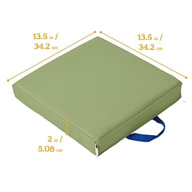 ECR4Kids SoftZone Floor Cushions, Square, Flexible Seating, Fern Green, 6-Piece - Image 2