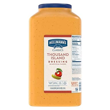 Hellmann's Classics Thousand Island Salad Dressing Jug Gluten Free, No Artificial Flavors, added MSG or High Fructose Corn Syrup, Colors from Natural Sources, 1 gallon (Pack of 1) - Image 1