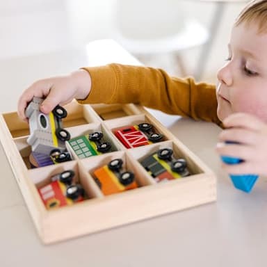 Melissa & Doug Wooden Magnetic Train Cars - 8 Piece Educational and Skill-Building Wooden Toy for Boys and Girls - Image 9
