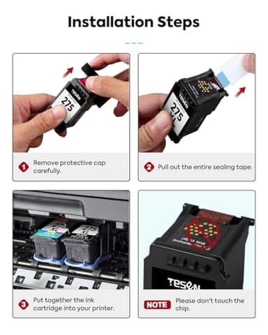 PG-275XL 275XL Black Ink Cartridges Remanufactured Replacement for Canon 275XL 275 PG-275 PG275 XL Black High Yield for PIXMA TR4720 TS3522 TS3500 TR4700 TR4722 TS3720 Printer Ink Cartridge (2 Black) - Image 4