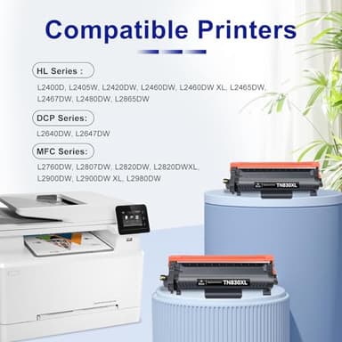 TN830XL TN830 XL/V/R Toner Compatible Replacement for Brother TN830XL TN-830 XL Black for HL-L2460DW DCP-L2640DW MFC-L2820DW L2820DWXL 2405W L2400D L2480DW Toner TN830 V/R,4P - Image 3