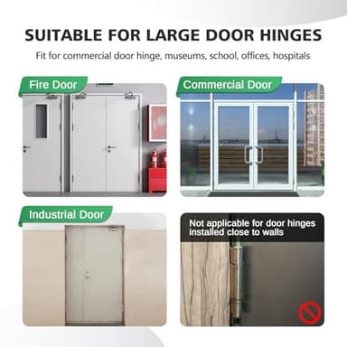 OPSOOPI 4 in 1 Door Hinge Adjustment Tool, Professional Hinge Gap Adjusting Wrench Door Hinge Adjustment Tool with Rubber Grip, Heavy Duty Hinge Bender Wrench Repair Spanner for Commercial - Image 6