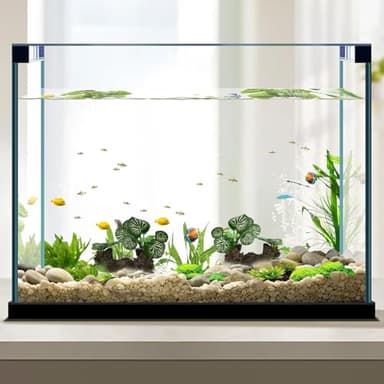 Silk Aquarium Plants, Artificial Plant Goldfish Waterscape Fish Hides Plastic Driftwood Set, Reptile Plants for Aquarium, Fish Tank Decoration(NIK-01B6 1PCS + L009 5PCS) - Image 7