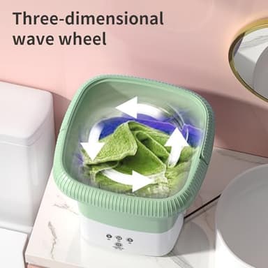 Portable small washing machine,13L Capacity Foldable Washer - Image 2