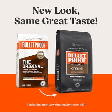 Bulletproof Original Medium Roast Whole Bean Coffee, 12 Ounces, Clean Coffee Tested for Toxins, Packaging May Vary - Image 2