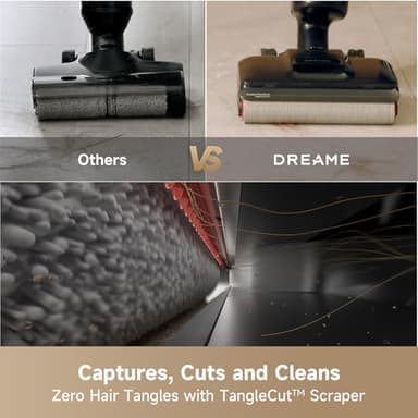 DREAME H12 Pro FlexReach Wet Dry Vacuum Cleaner, 0 Tangle Cordless Vacuum Mop All-in-One for Hard Floors, 180° Lie-Flat Floor Cleaner Machine with 194°F Hot Self-Cleaning, 50Mins Runtime - Image 3
