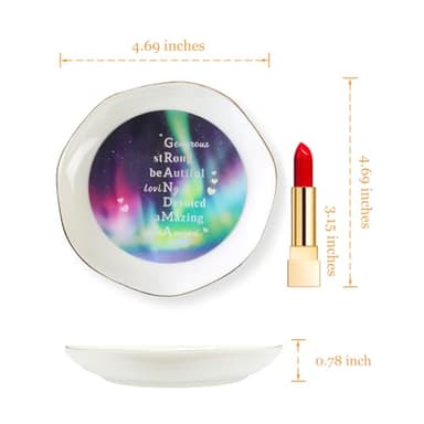 HOME SMILE Mother's Day Gifts for Nana From Grandkids Unique - I Love You Grandma Jewelry Ring Dish Tray with Dynamic Pattern Shifts for Grandmother - Image 7