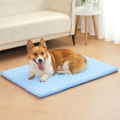 MARUNDA Dog Cooling Mat, No Need to Freeze Or Refrigerate This Cool Pet Pad Cat Mats- Keep Your Pet Cool, Machine Washable. (Blue, Thicken -28 X 20 in) - Image 7