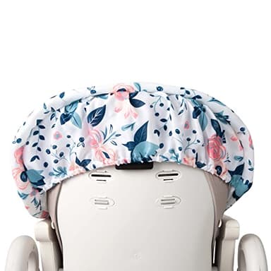 Nuby High Chair Cover Protecting from Spills and Crumbs, Water Resistant, Floral Print - Image 7