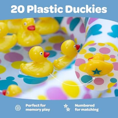 Duck Pond Matching Carnival Game, Easter Gift Outdoor Games for Kids Birthday Party Fun Activities Gift for Kids 3 4 5 6 7 8 - Outdoor Water Toy for Backyard, Beach - Memory Game, Summer Outside Toys - Image 4