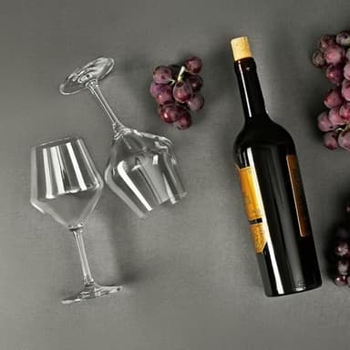 FrutPunch Hand-Blown Crystal Wine Glasses Set of 2, 16OZ, Long Stem Glasses for Red and White Wine, Christmas and Wedding Gifts - Image 5