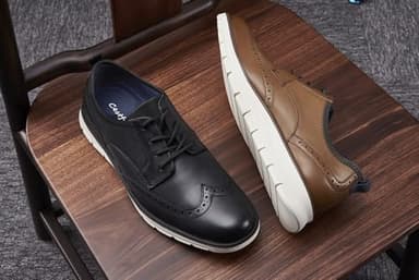 Mens Comfortable Dress Shoes, Oxford Breathable Dress Sneakers Lightweight for Men, Business Casual Shoes with Wingtip for Office Walking Brown - Image 6