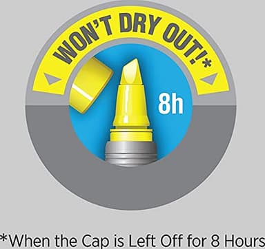 BIC Brite Liner Grip Highlighter, Chisel Tip, Yellow, 5-Count (GBLP51-Ylw) - Image 6