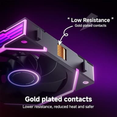 AsiaHorse Nyota Ultra 120mm PC Case Fan - Space-Inspired Design (Infinity Mirror + RGB Ring), 9 Blades 58.5 CFM, Modular Build, Ultra-Quiet Silicone Pads, PWM Control-Quiet Hydro Bearing - Image 3