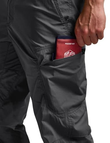 CQR Men's Quick Dry Tactical Pants, Water Resistant Outdoor Pants, Lightweight Stretch Cargo Work Hiking Pants, Runyon Cargo Pants Charcoal, 34W x 32L - Image 8