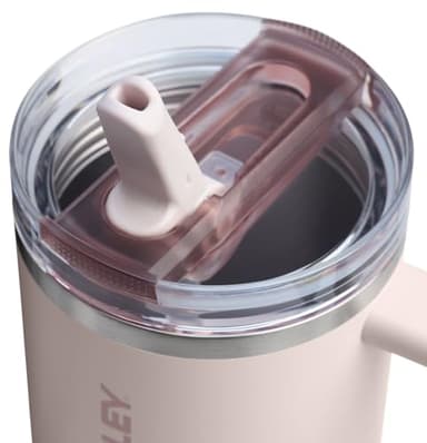 Stanley Quencher ProTour Flip Straw Tumbler with Leakproof Lid 30 oz | Built-In Straw & Handle | Cupholder Compatible for Travel | Insulated Stainless Steel Cup | BPA-Free | Rose Quartz - Image 2