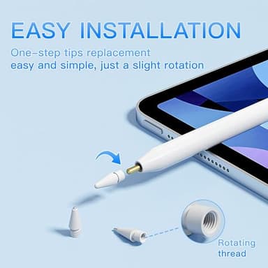 LOVE MEI Replacement Pencil Tips for Apple Pencil Pro,Upgraded Pen Tips fit for Apple 2nd 1st Gen USB-C,and Logitech Crayon Digital Pencil,Pencil Tips Pad Pro Pencil Sets 6 - Image 2