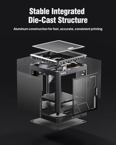 ELEGOO Centauri Carbon 3D Printer, CoreXY 500mm/s High Speed Printing with Auto Calibration, 320°C Nozzle and Built-in Camera, Ready to Print Out of The Box, 256x256x256mm Printing Size - Image 5