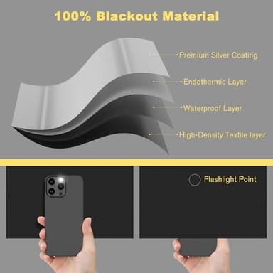 ULIGOOD Portable Blackout Shades (118" x 57") Travel Window Blackout Curtains, 100% Blackout Material Temporary Blackout Blinds for Baby Nursery, Bedroom, Caravan, Office or Travel Use - Image 7