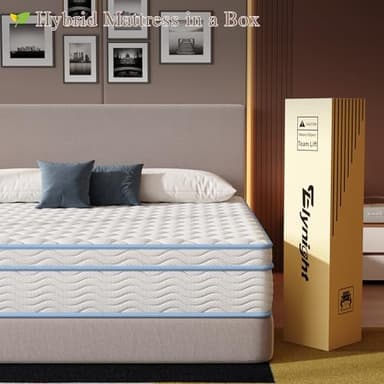 Elynight King Size Mattress,12 Inch King Mattress for Advanced Gel Memory Foam, Soft and Comfortable, Medium Firm, Pressure Relief, CertiPUR-US Certified - Image 7