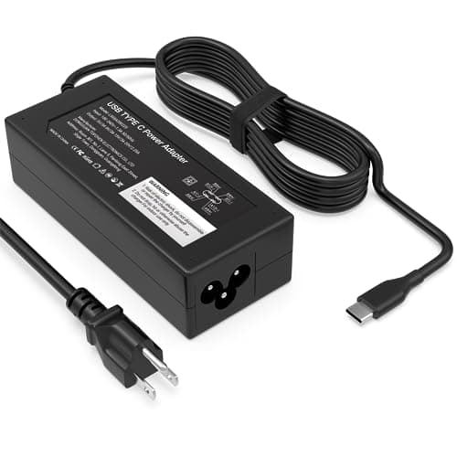 GKLSPL Laptop Charger-45W USB-C Power Adapter Compatible with HP Chromebook,Fast Charging for USB C Laptop Charger,6FT Type C Power Cord - Image 1
