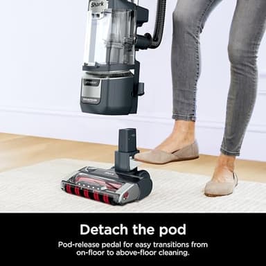 Shark Rotator Pet Pro Lift-Away ADV Upright Vacuum with HEPA Filter, DuoClean PowerFins HairPro and Odor Neutralizer Technology, Pet Hair Pickup, For Carpets & Hardfloors, Dark Grey, LA555 - Image 7